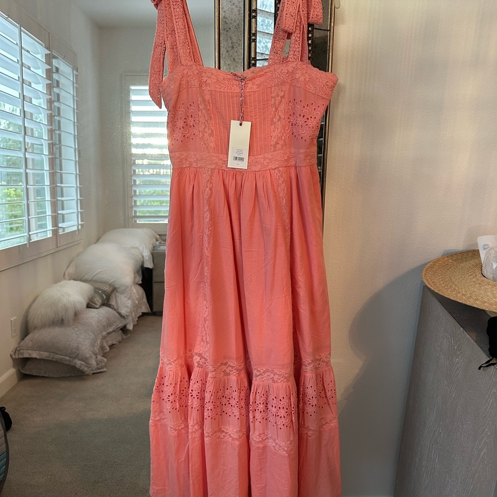 Loveshackfancy Ayala Dress. New with tags. Size 6. Peach